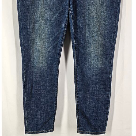 LUCKY BRAND WOMEN'S MID RISE CROP AVA BLUE JEANS SIZE 14/32 - Picture 4 of 13